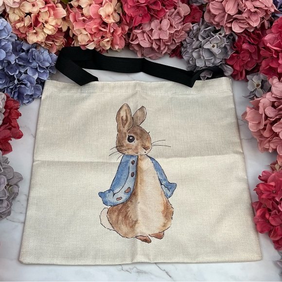 Eco-Friendly Peter Rabbit Bunny Folding Tote Bag - Picture 5 of 16